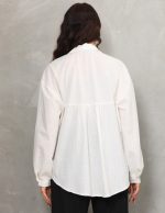 Ara Dantel Şerit Detaylı Gömlek