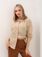 Dantel Aplike Gömlek