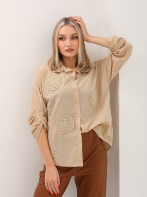 Dantel Aplike Gömlek (2) (Özel)