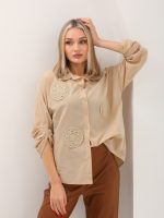Dantel Aplike Gömlek