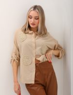 Dantel Aplike Gömlek