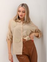 Dantel Aplike Gömlek