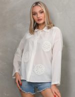 Dantel Aplike Gömlek
