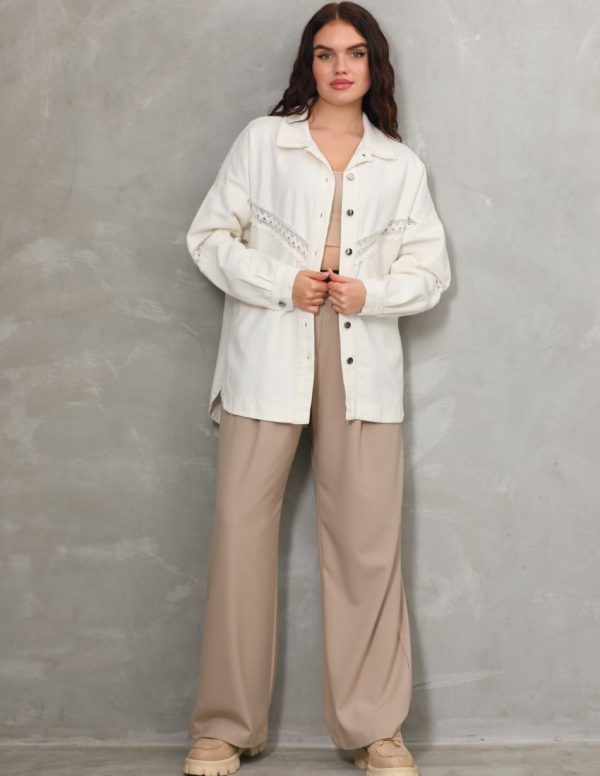 Dantel Detaylı Gömlek