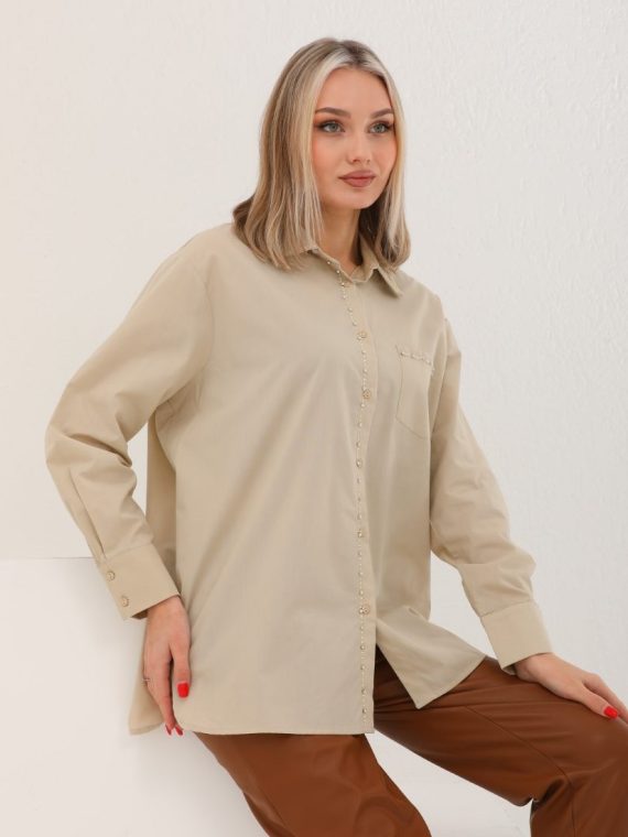 El İş Detaylı Gömlek