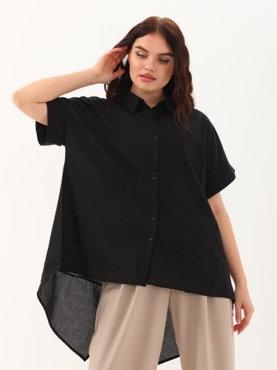 Kalp Nakış Detaylı Gömlek