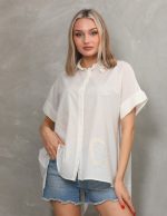 Kalp Nakış Detaylı Gömlek