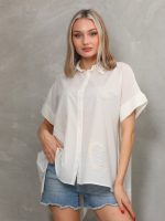 Kalp Nakış Detaylı Gömlek