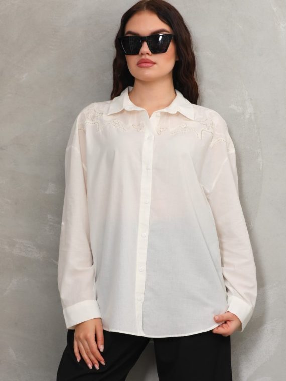 Nakış Detaylı Gömlek-23350