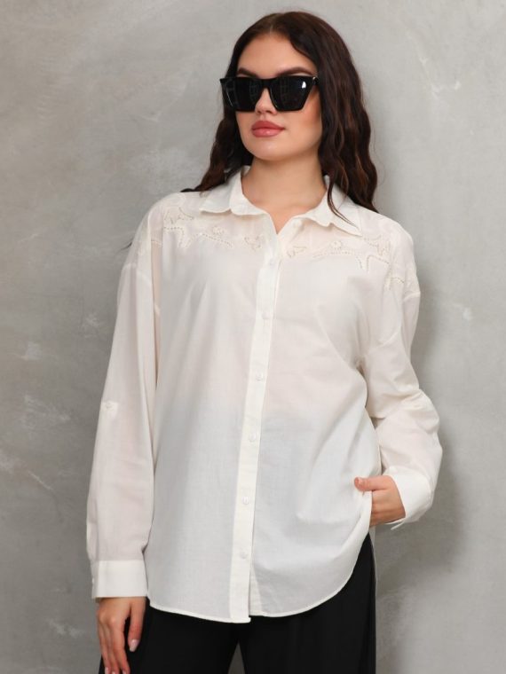 Nakış Detaylı Gömlek-23350