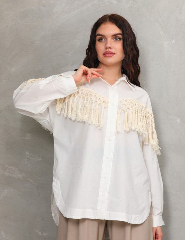 Püskül Detaylı Gömlek