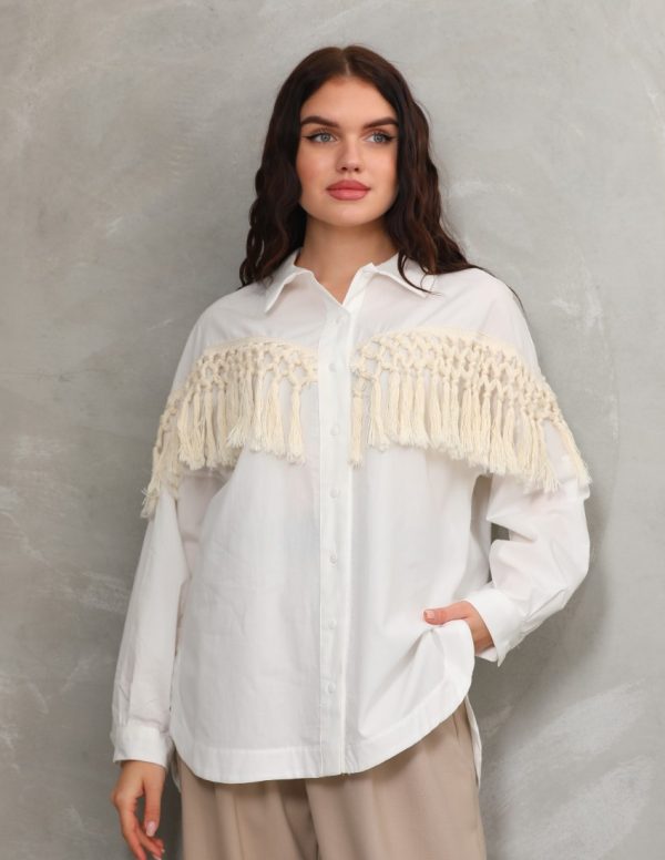 Püskül Detaylı Gömlek