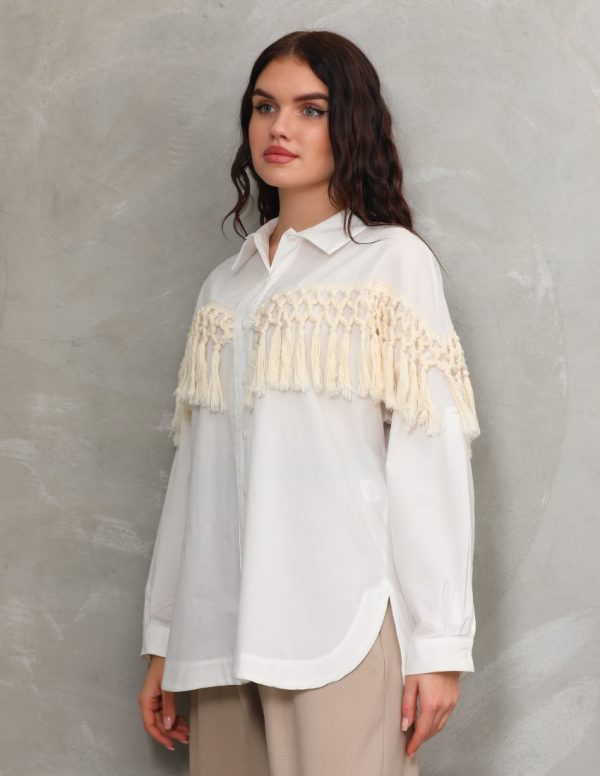 Püskül Detaylı Gömlek