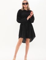 Robası Nakış Detaylı Kemerli Elbise