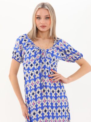 Yakası Büzmeli Uzun Elbise (2) (Özel)