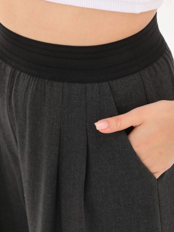 Beli Lastikli Kumaş Pantolon