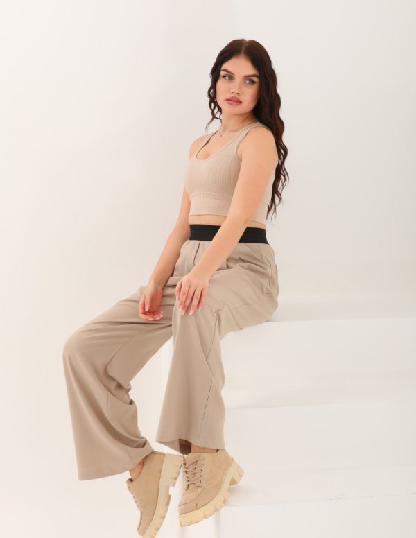 Beli Lastikli Kumaş Pantolon