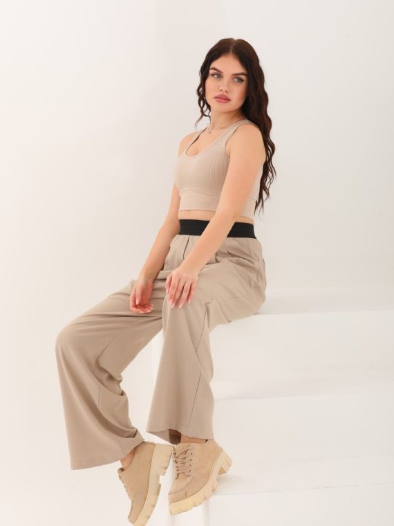 Beli Lastikli Kumaş Pantolon