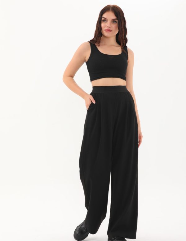 Beli Lastikli Kumaş Pantolon