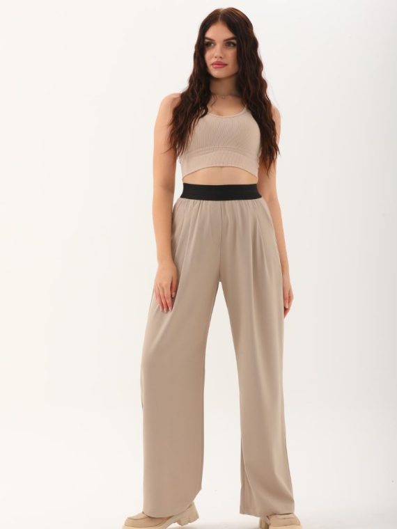 Beli Lastikli Kumaş Pantolon