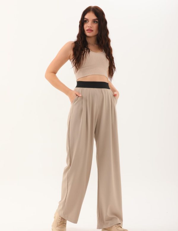 Beli Lastikli Kumaş Pantolon