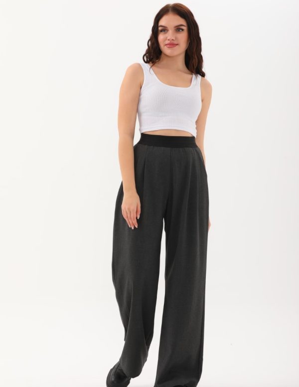 Beli Lastikli Kumaş Pantolon