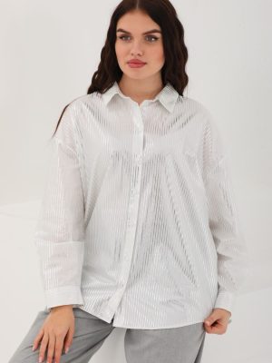 Çizgi Varak Desenli Gömlek (6) (Özel)