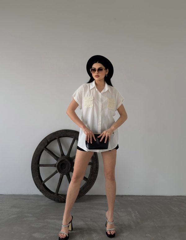 Dantel Cepli Gömlek