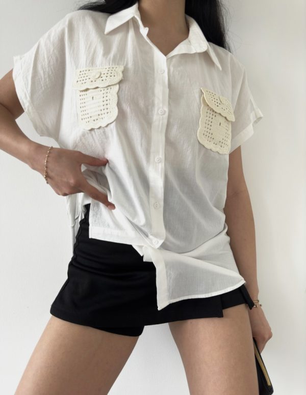 Dantel Cepli Gömlek