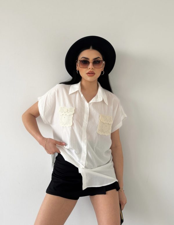 Dantel Cepli Gömlek