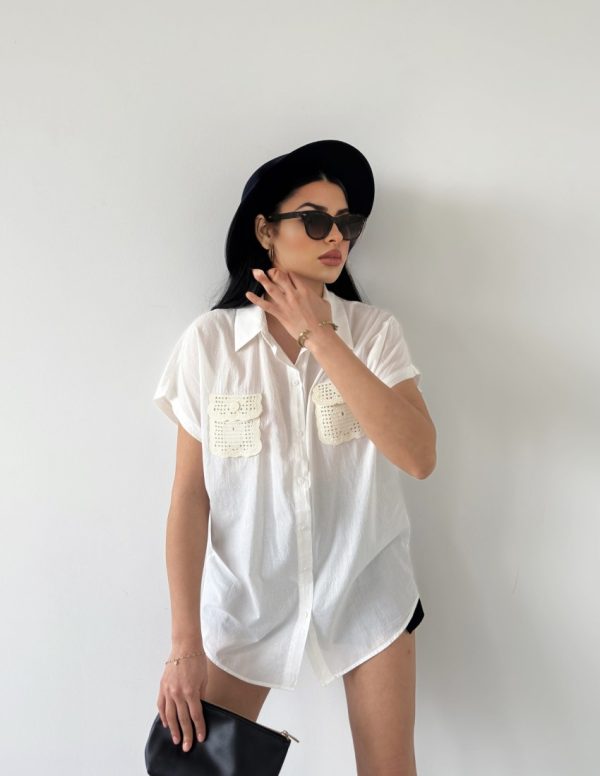 Dantel Cepli Gömlek