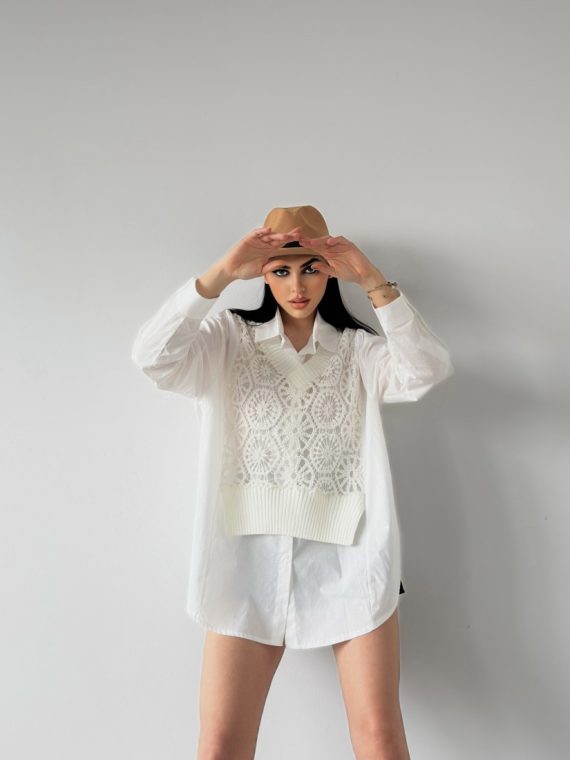 Dantel Detaylı Gömlek