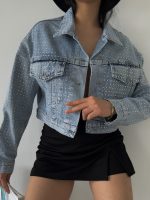 Dizili Taş Detaylı Ceket