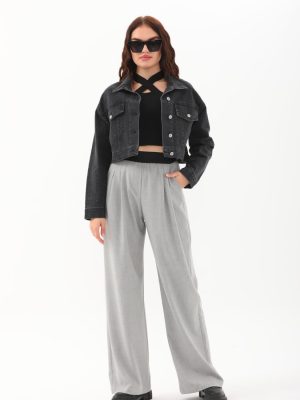 Dizili Taş Detaylı Ceket