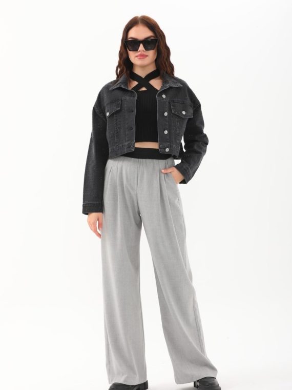 Dizili Taş Detaylı Ceket