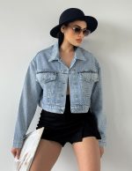 Dizili Taş Detaylı Ceket