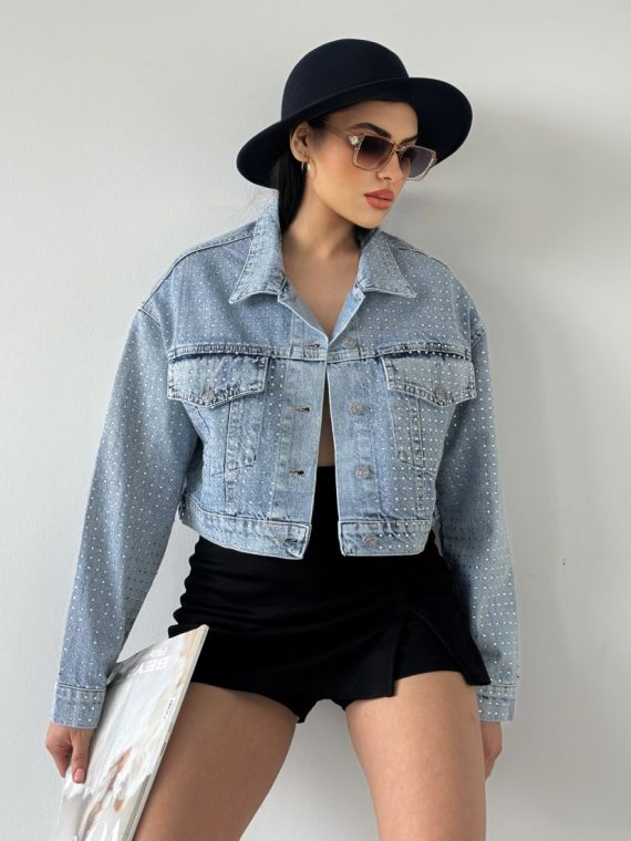 Dizili Taş Detaylı Ceket