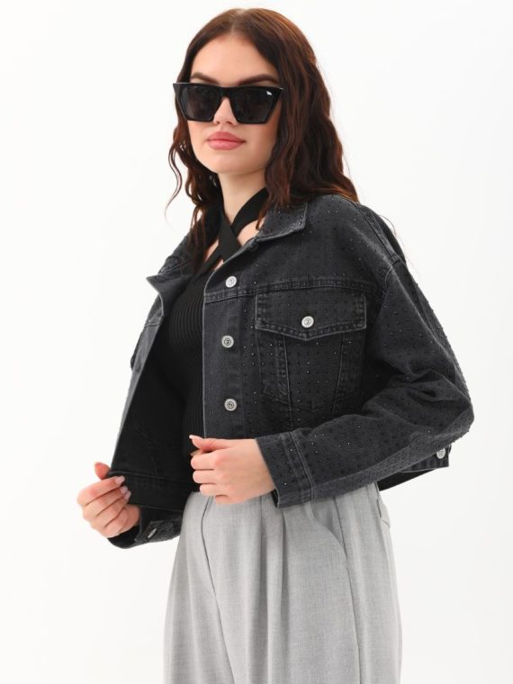 Dizili Taş Detaylı Ceket