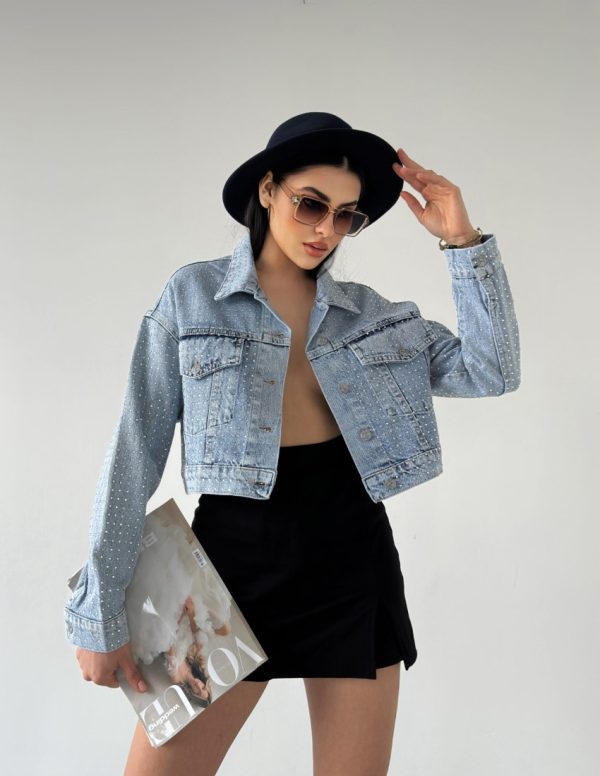 Dizili Taş Detaylı Ceket