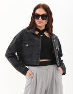 Dizili Taş Detaylı Ceket