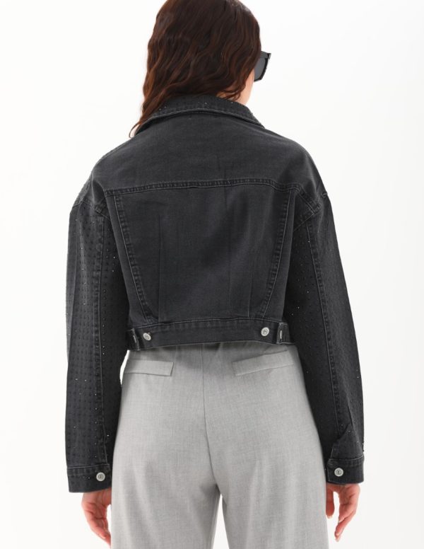 Dizili Taş Detaylı Ceket