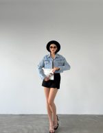 Dizili Taş Detaylı Ceket