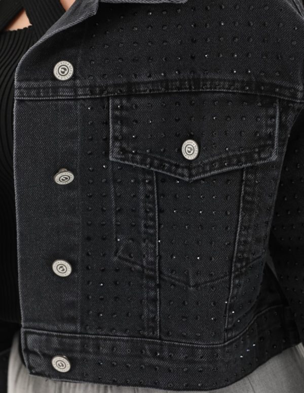 Dizili Taş Detaylı Ceket
