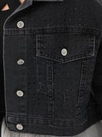 Dizili Taş Detaylı Ceket