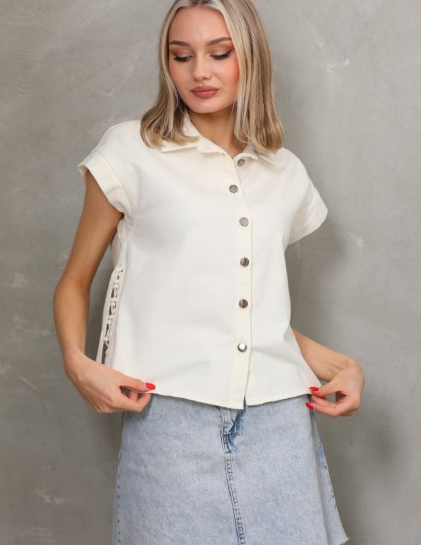 Düşük Kollu Yandan Bağcıklı Yelek