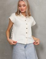 Düşük Kollu Yandan Bağcıklı Yelek