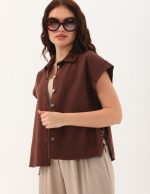 Düşük Kollu Yandan Bağcıklı Yelek