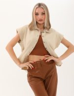 Düşük Kollu Yandan Bağcıklı Yelek