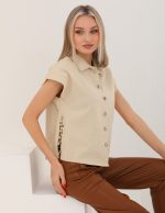 Düşük Kollu Yandan Bağcıklı Yelek