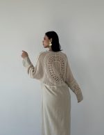 Güpür Dantel Detaylı Elbise